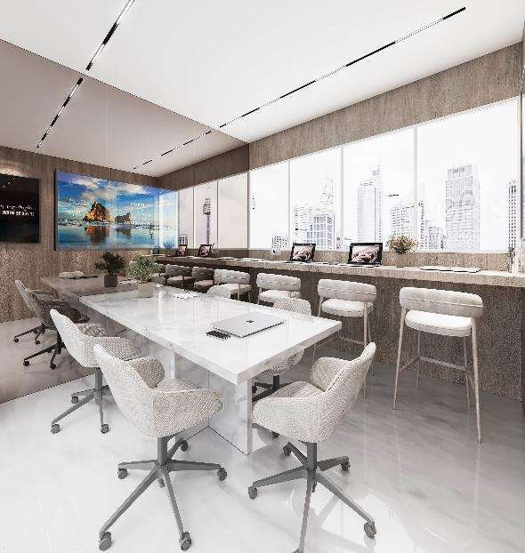 Office workstations and open layout